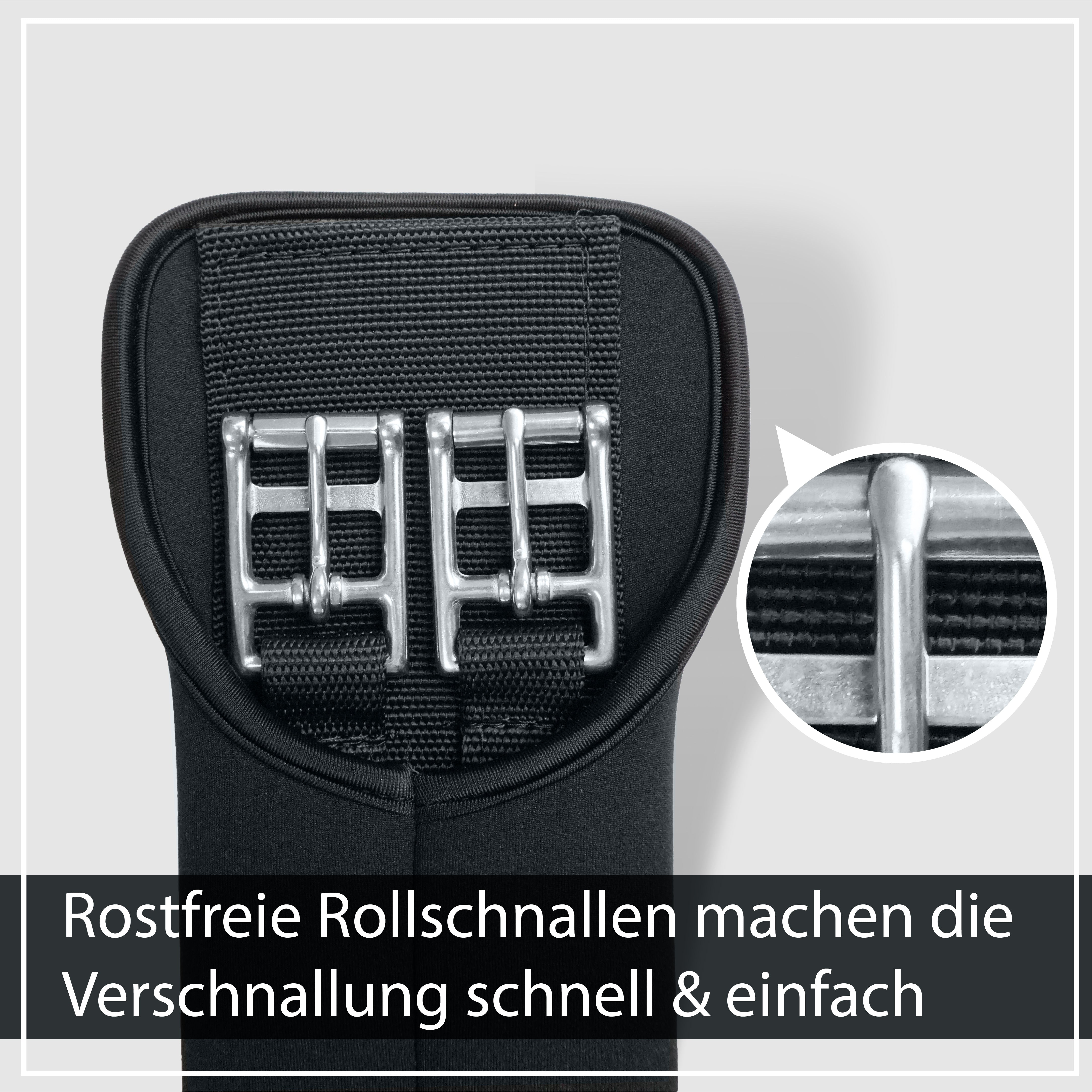 Sattelgurt aus weichem Neopren in Schwarz